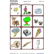 Pictorial adjectives, adj. Brown