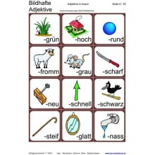 Pictorial adjectives, adj. Brown