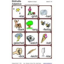 Pictorial adjectives, adj. Brown