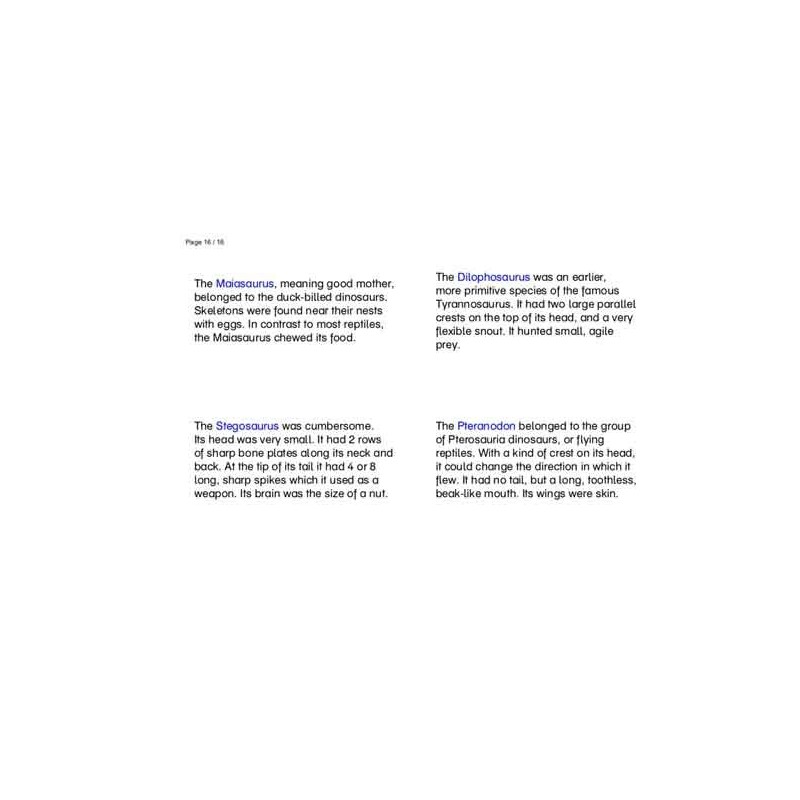 Dinosaurs (This article is also available in German)