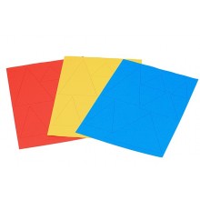 Triangle game, adjectives blue