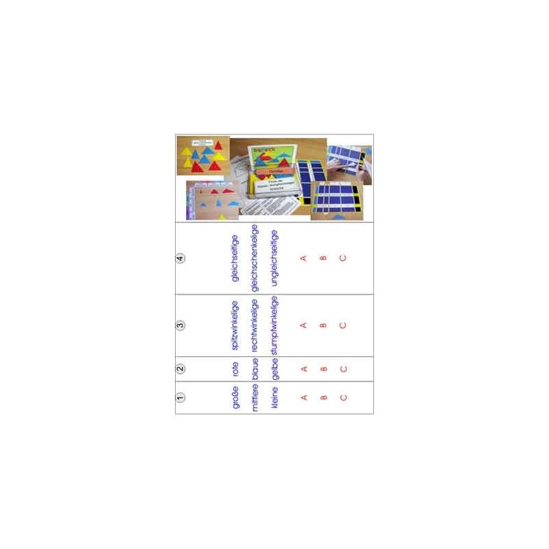 Dreieckspiel, Adjektive blau