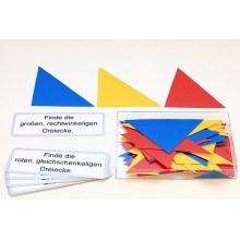 Triangle game, adjectives blue