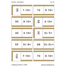 Multiplication tables - dominoes