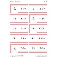 Multiplication tables - dominoes