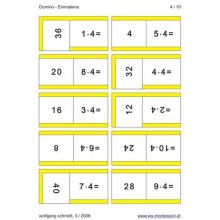 Multiplication tables - dominoes