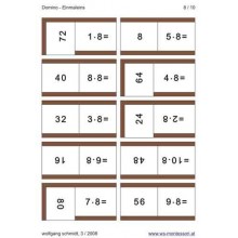 Multiplication tables - dominoes