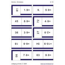 Multiplication tables - dominoes
