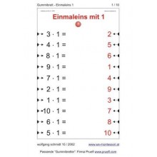 Multiplication tables - rubber tensioning board