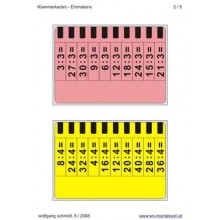 Multiplication tables - bracket cards