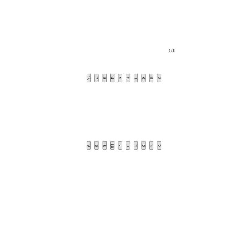 Multiplication tables - bracket cards