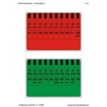 Multiplication tables - bracket cards