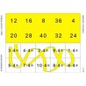 Multiplication tables - laying cards