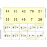 Multiplication tables - laying cards