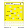 Multiplication tables - magnetic cards