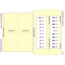 Multiplication tables - slide cards