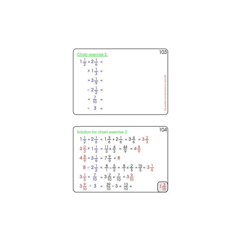 Fractions Part 2, Multiplication & Division	 (Dieser Artikel ist auch in deutsch erhältlich)
