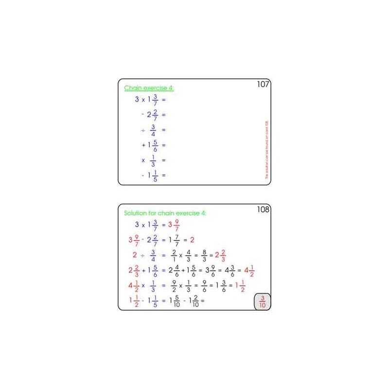 Fractions Part 2, Multiplication & Division	 (Dieser Artikel ist auch in deutsch erhältlich)