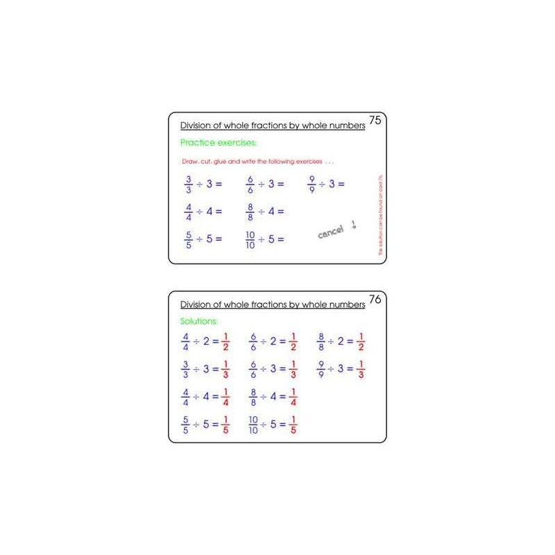 Fractions Part 2, Multiplication & Division (This article is also available in German)