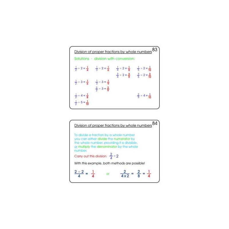 Fractions Part 2, Multiplication & Division	 (Dieser Artikel ist auch in deutsch erhältlich)