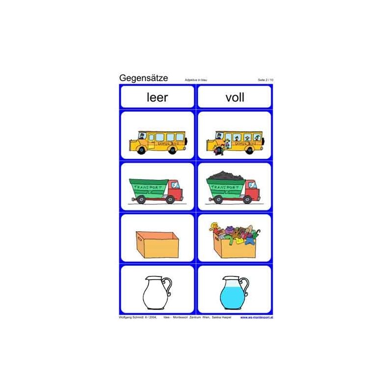 Protiklady, adj. Modrá