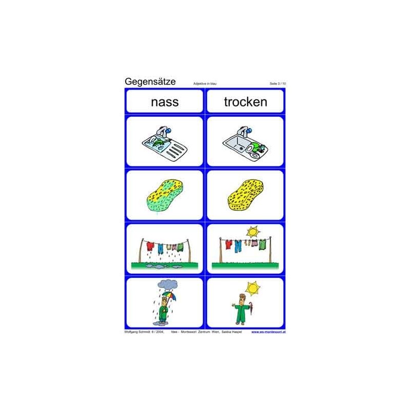 Protiklady, adj. Modrá