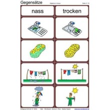 Opposites, adj. Brown