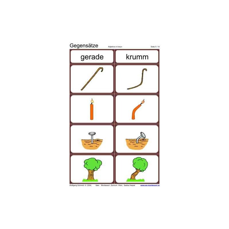 Gegensätze, Adj. braun
