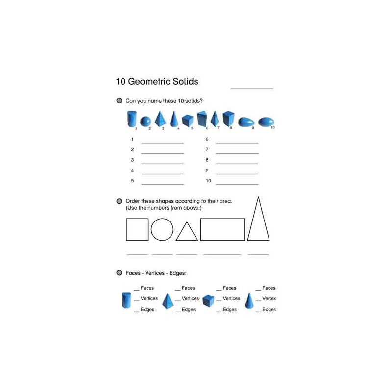Geometric Solids	 (Dieser Artikel ist auch in deutsch erhältlich)