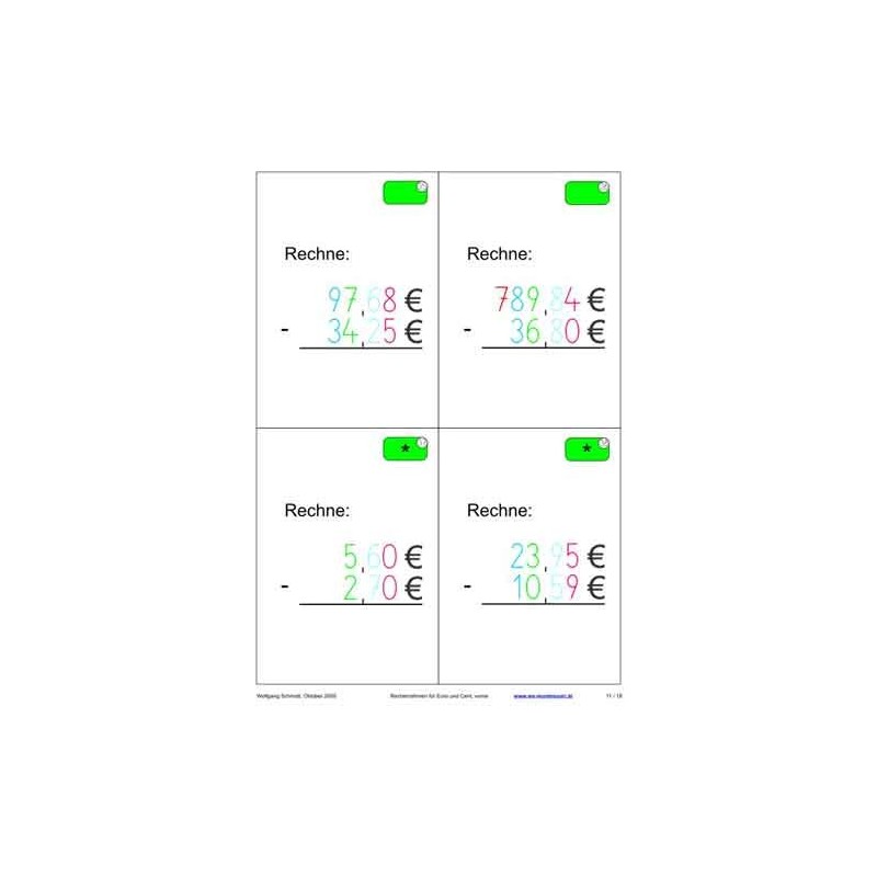 EURO calculation file