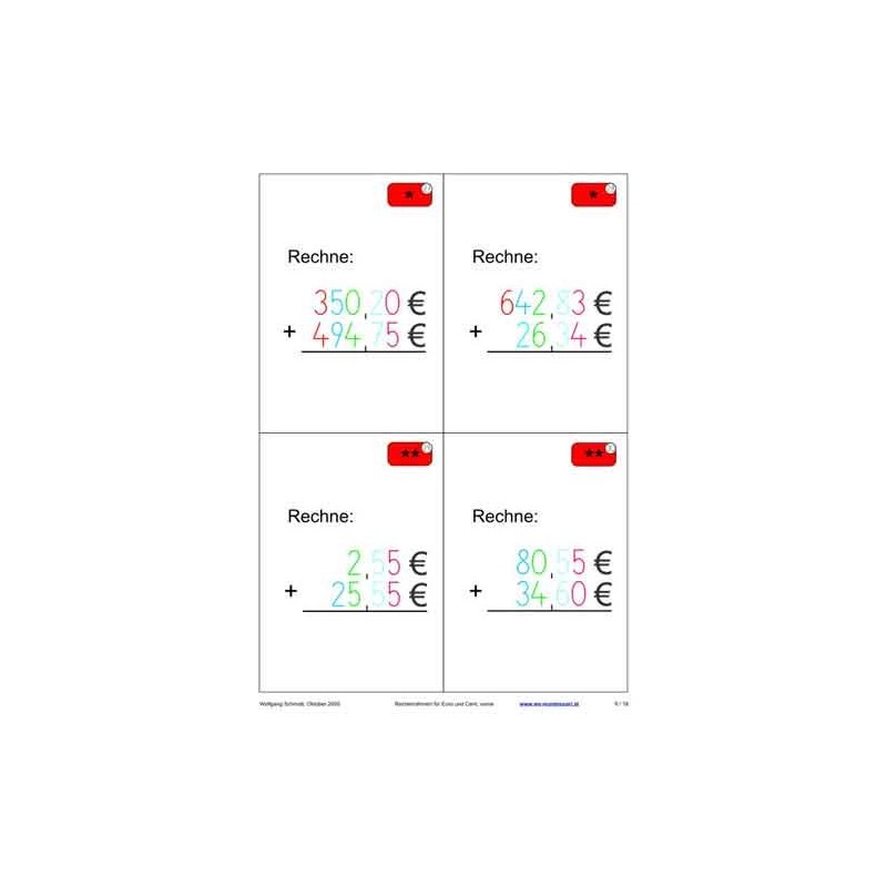 EURO calculation file