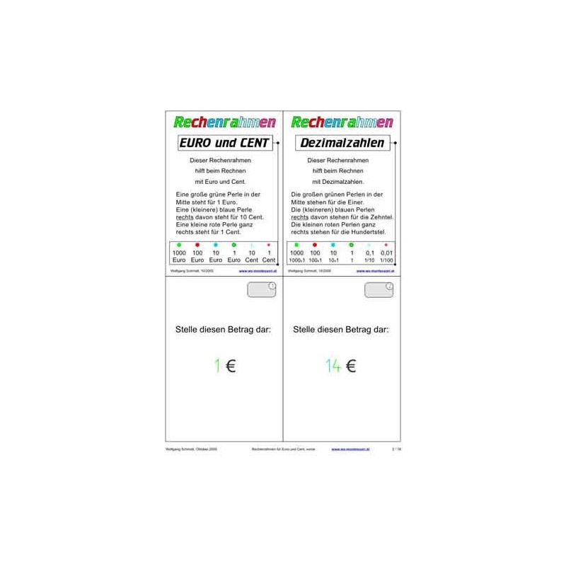 EURO calculation file