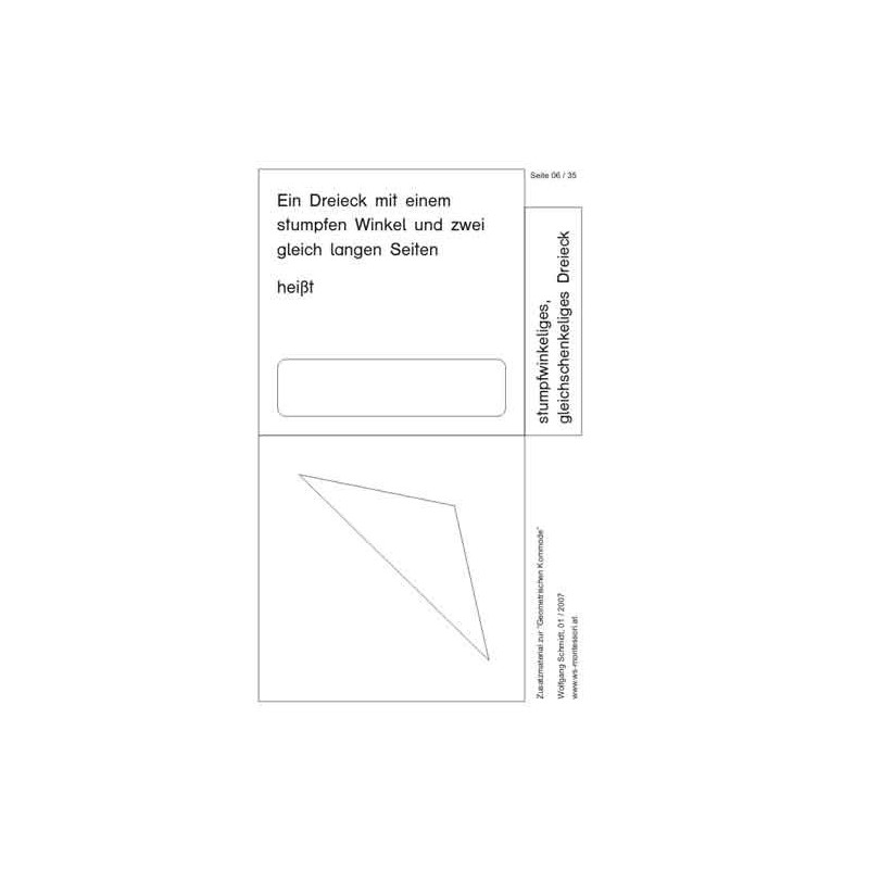 Geometrische Formen - Karten