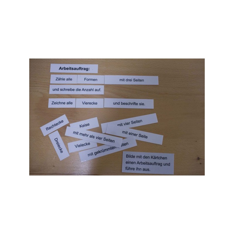 Geometrische Formen - Karten