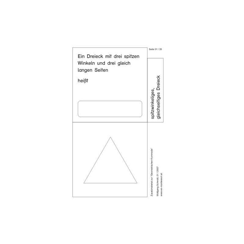 Geometrische Formen - Karten