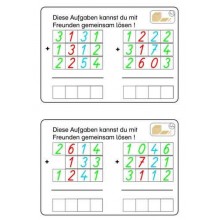 Goldenes Perlenmaterial Arbeitskartei