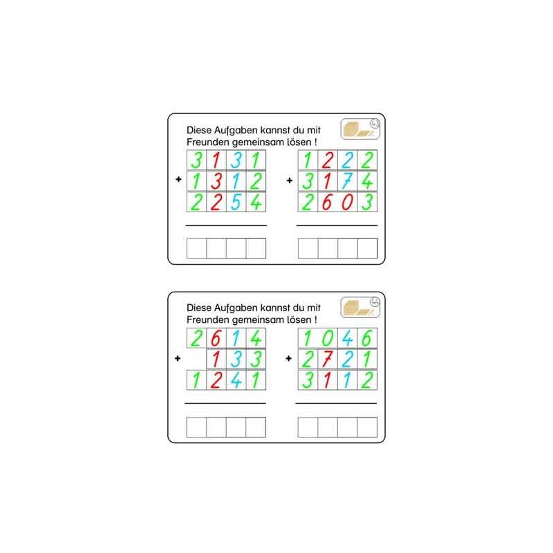 Goldenes Perlenmaterial Arbeitskartei
