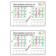 Goldenes Perlenmaterial Arbeitskartei