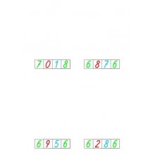 Goldenes Perlenmaterial Arbeitskartei