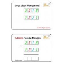 Goldenes Perlenmaterial Arbeitskartei