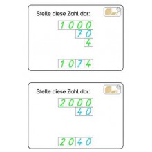 Goldenes Perlenmaterial Arbeitskartei
