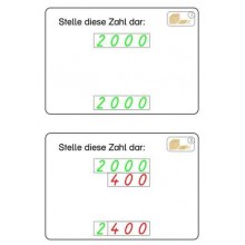 Goldenes Perlenmaterial Arbeitskartei