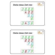 Goldenes Perlenmaterial Arbeitskartei