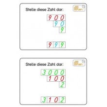 Goldenes Perlenmaterial Arbeitskartei