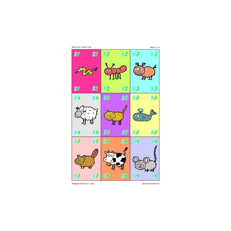 Große Tiere - kleine Tiere