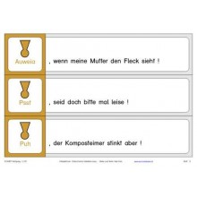 Interjektionen, Adj. blau