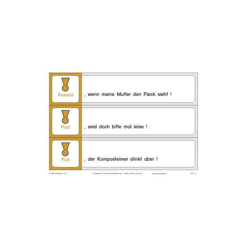 Interjections, adj. Blue