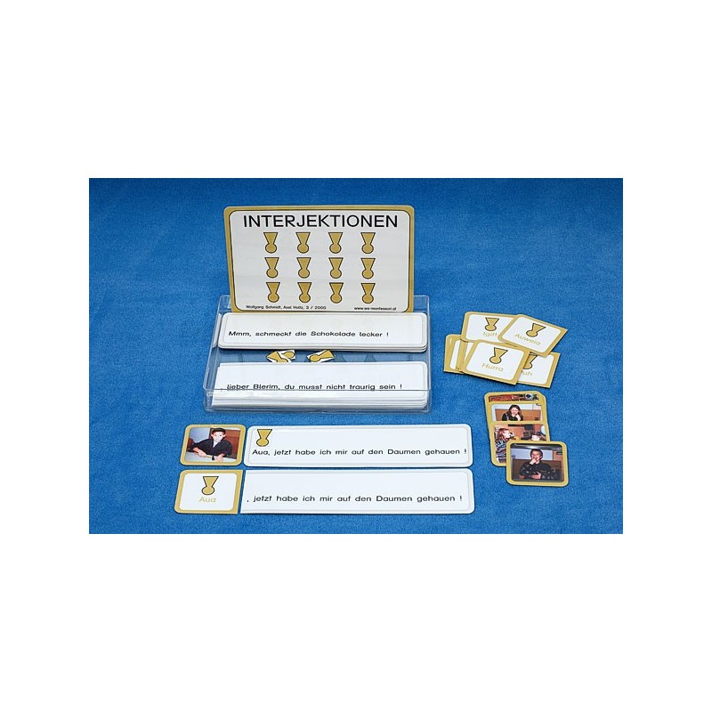 Interjections, adj. Blue