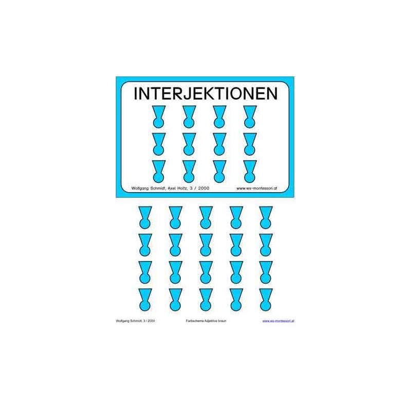 Interjektionen, Adj. braun