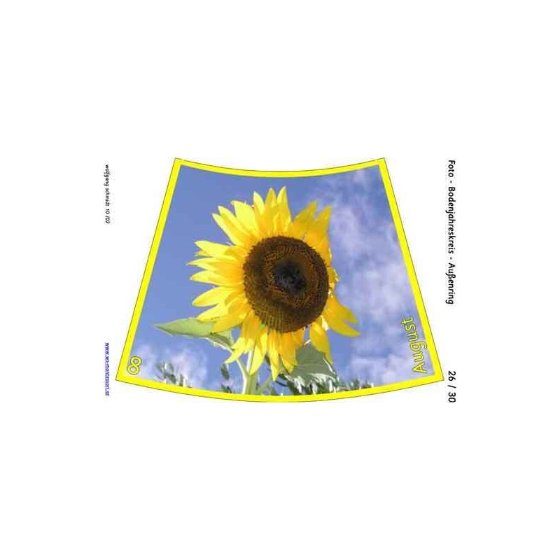 Annual circle for floor with photos 105cm